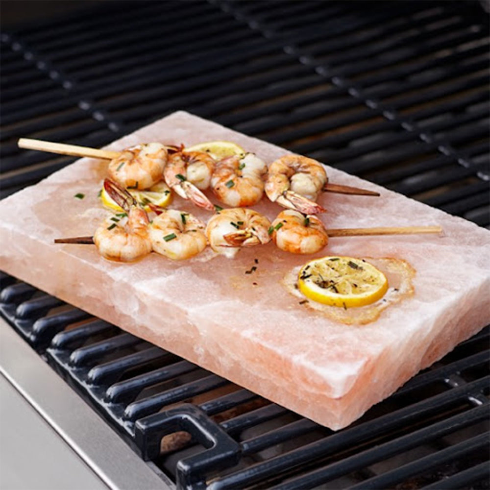 Himalayan Salt Block Cooking Plate with Galvanised Frame